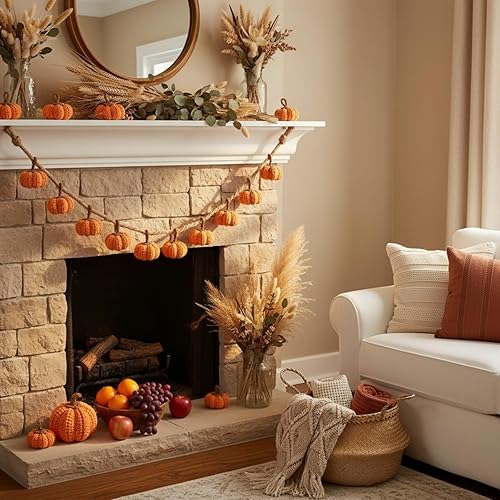 Miniatura 3 de 12 calabazas de punto, mini calabazas de ganchillo, decoraciones de otoño de Acción de Gracias, decoración de otoño, relleno de cuencos de 2