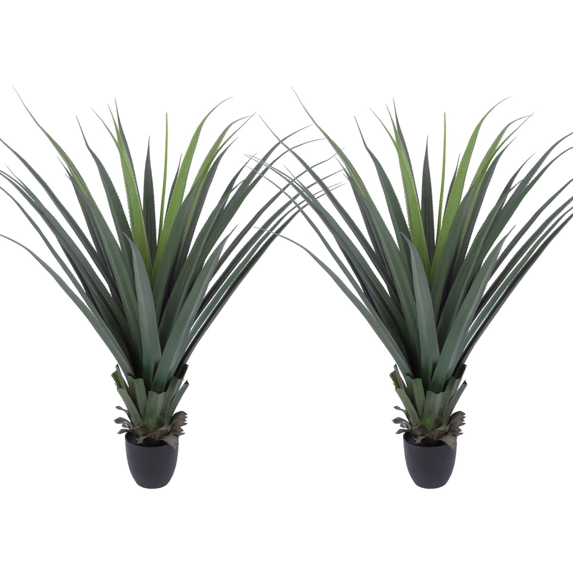Artificial Spiked Agave Plant 40inch Faux Agave Plants 2PACK