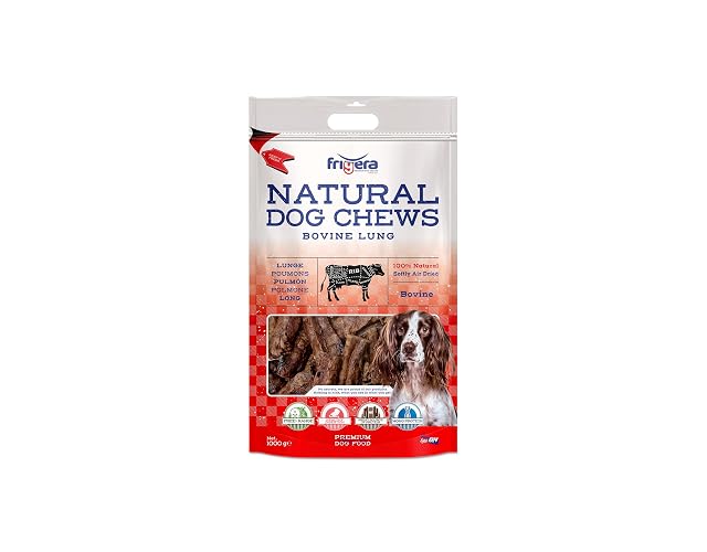Foto 2 de 4 de Frigera Pulmón 1000g - Carne De Vacuno, Snacks Naturales para Perros, Ricos En Proteínas, Sin Gluten…