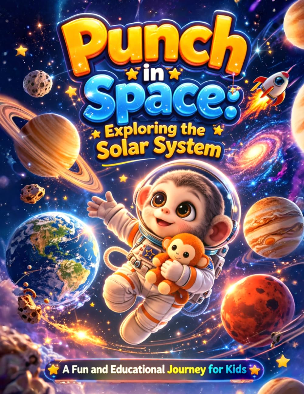 Punch in Space: Exploring the Solar System: A Fun and Educational Journey for Kids with Stories, Facts, and Space Adventures (Punch Monkey’s Big Adventure)