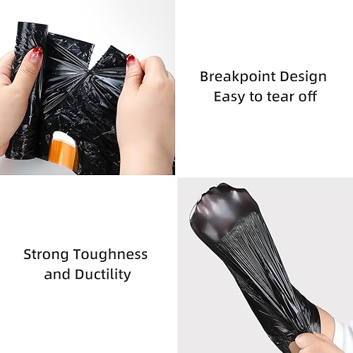 Miniatura 10 de funest Basurero de baño con tapa, 3.5 galones sin contacto con sensor de movimiento, absorción automática, papelera eléctrica delgada y pequeña para