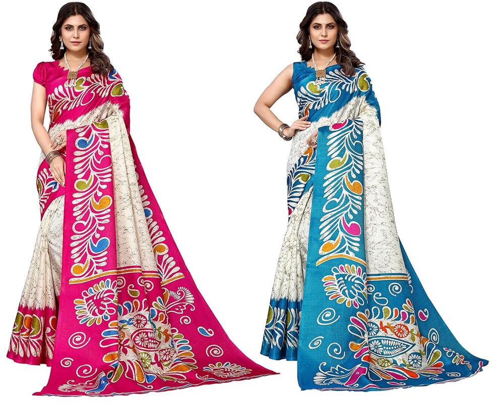 Saris de tradition en soie pour femme avec tissu de chemisier à personnaliser