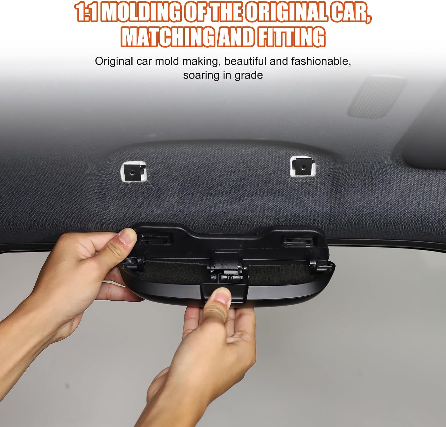 Sunglasses Holders for Car Compatible with Toyota Land Cruiser Prado 250 J250 LC250 2024 2025,ABS Glasses Holder Storage Box Interior Accessories (Black)