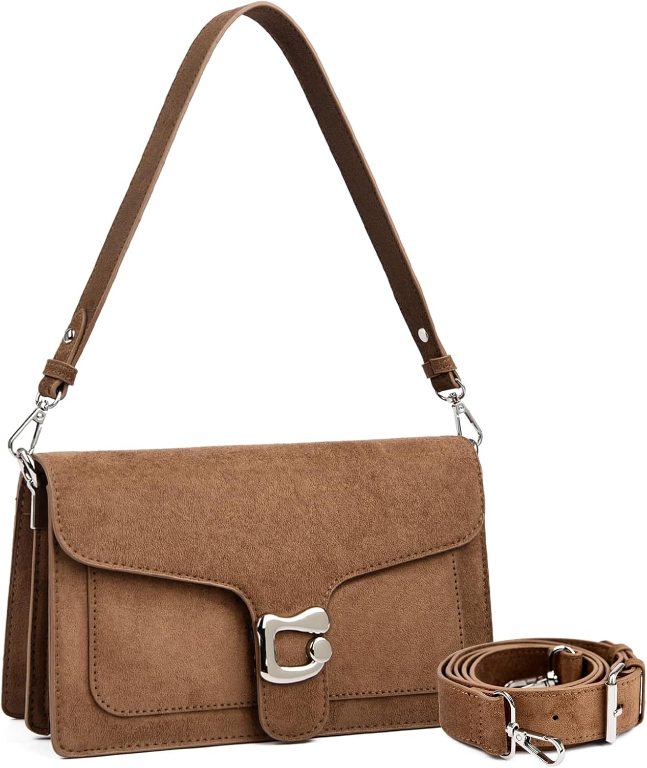 Leren schoudertas dames | dR Amsterdam crossbody met rits