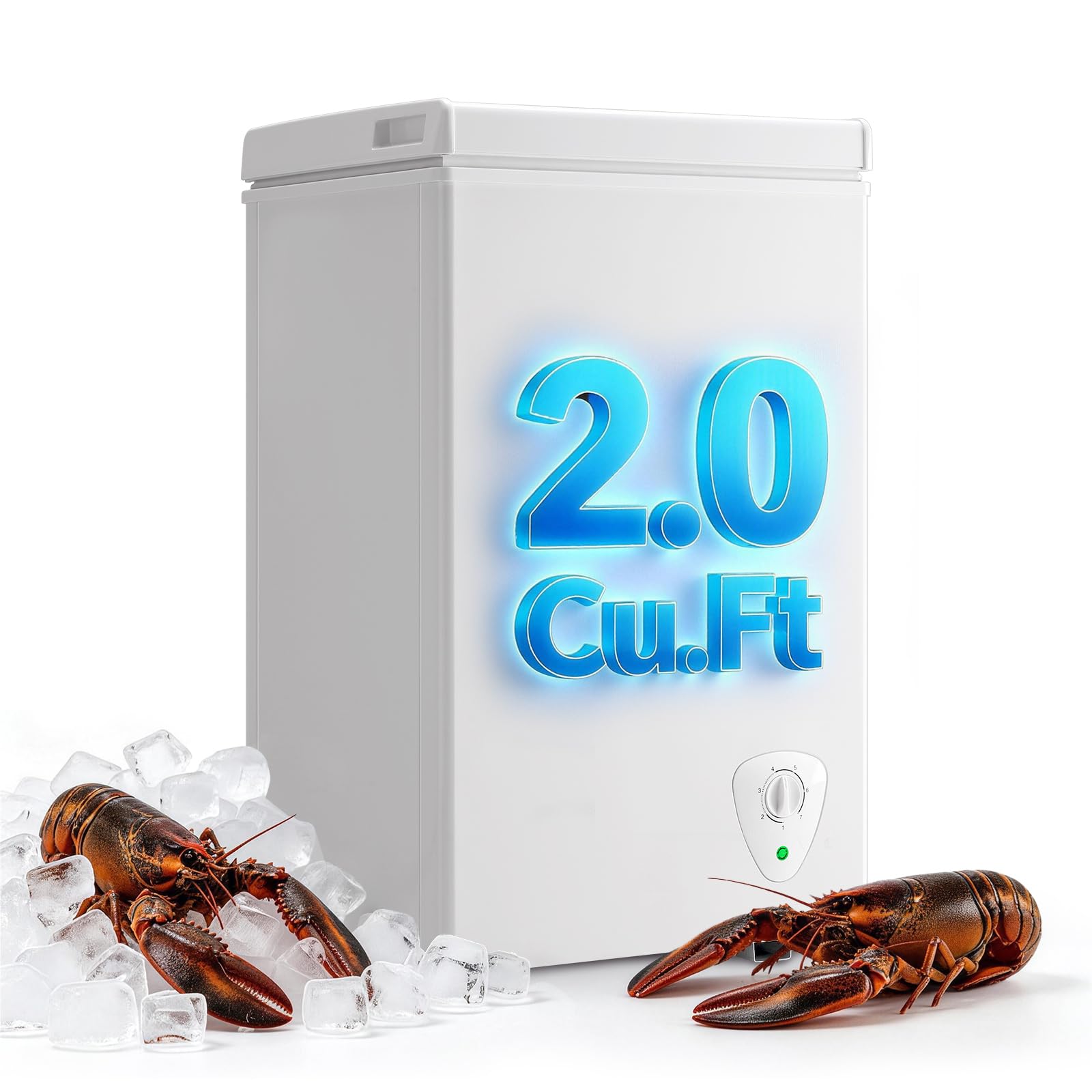 WANAI KA-BCBD-51-W 2 cu ft Chest Freezer White