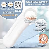 Vista 2 de Tumbona de Bebé para Recién Nacido - Tumbona Acogedora Snuggle Cozy Me Algodón Suave y Transpirable, Nido de Bebé Portátil para Jugar, 0-24 Meses