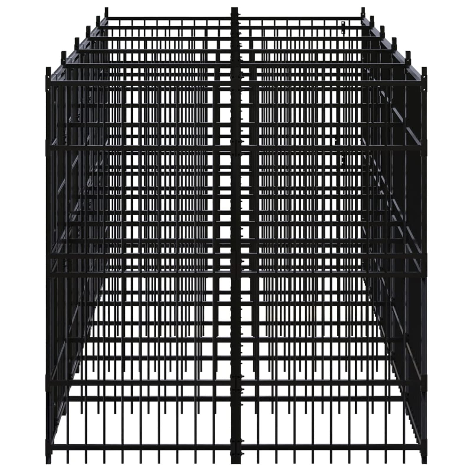 Recinto Per Animali Domestici Da Giardino - 216x116x65cm, 5 Porte, Parasole, Per Cani, Gatti, Conigli