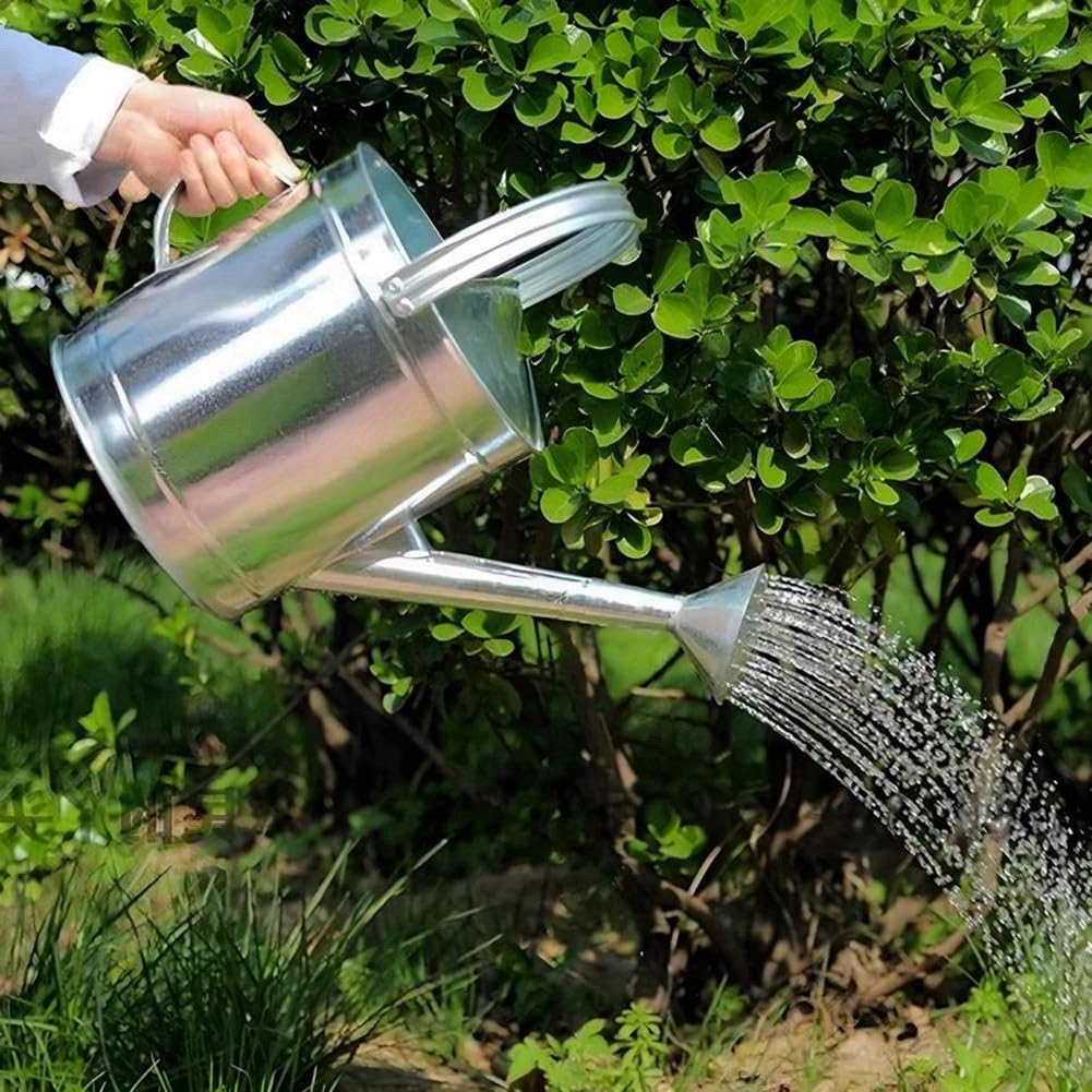 Großes Fassungsvermögen 10L Metallgießkanne Leichtgewicht Gartenbewässerer mit Langem Auslauf Blumengießkanne