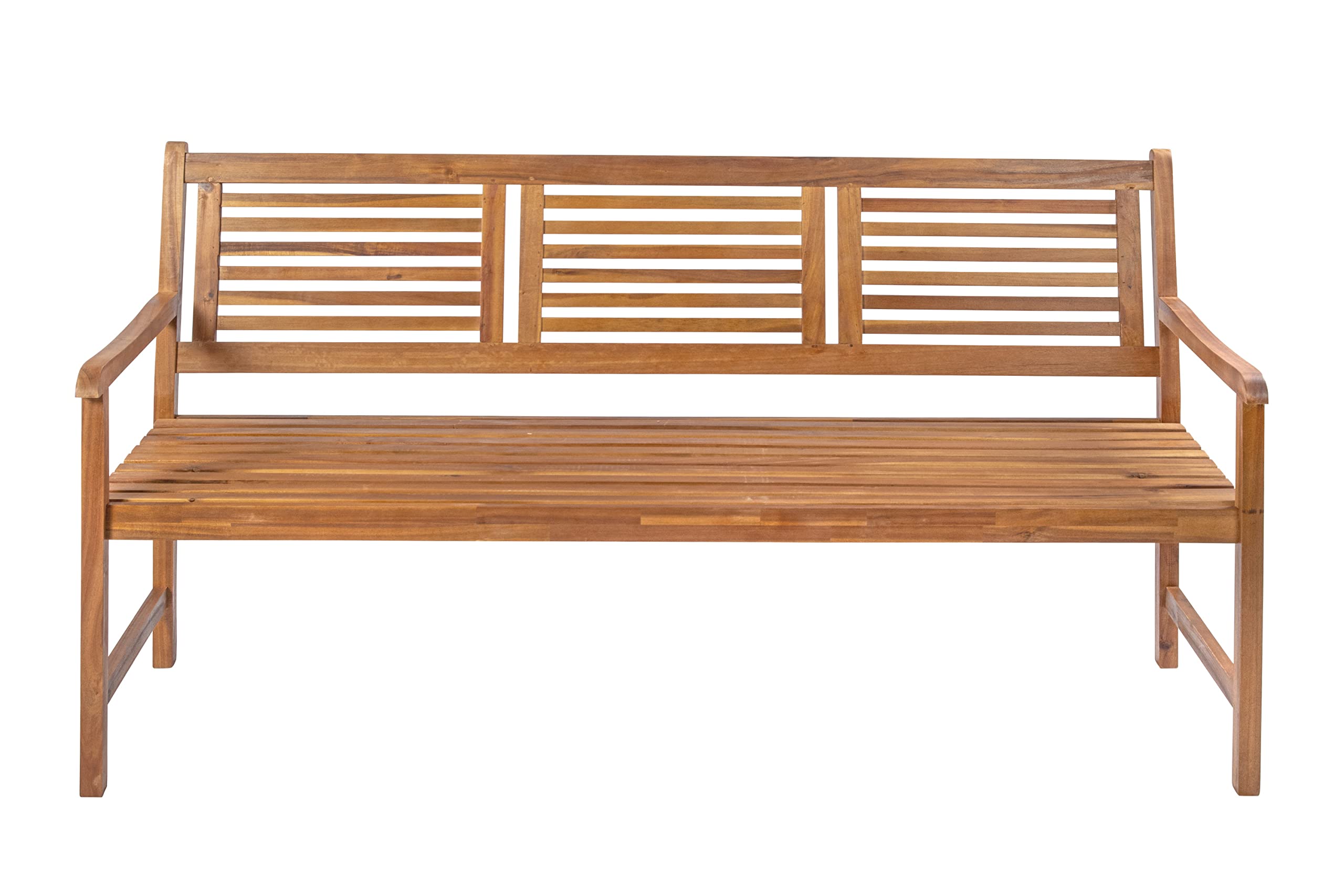 SAM Gartenbank Cordoba, 150 cm, 3-Sitzer Bank, Sitzbank aus geöltem Akazienholz, pflegeleichtes Massivholz, Holzbank geeignet für Garten, Balkon, Terrasse oder Wintergarten