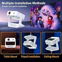 Vista 8 de Proyector portátil inteligente con pantalla táctil, A2Pro 4K compatible con proyector para exteriores con WiFi6 y Bluetooth, 800 ANSI 180°