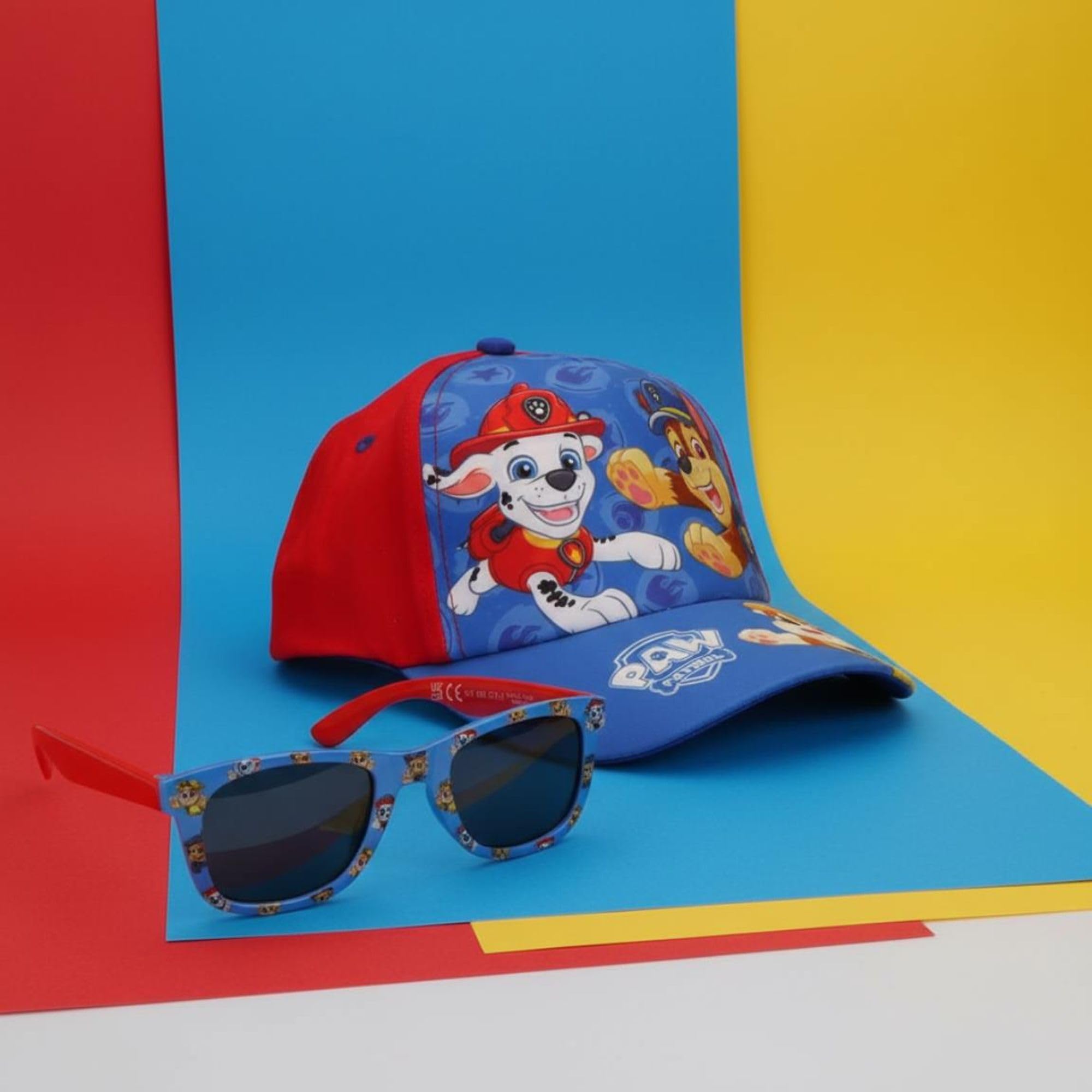 Paw Patrol Gorra y Gafas de Sol Set Infantil UV400 Protección Solar Ajustable Verano