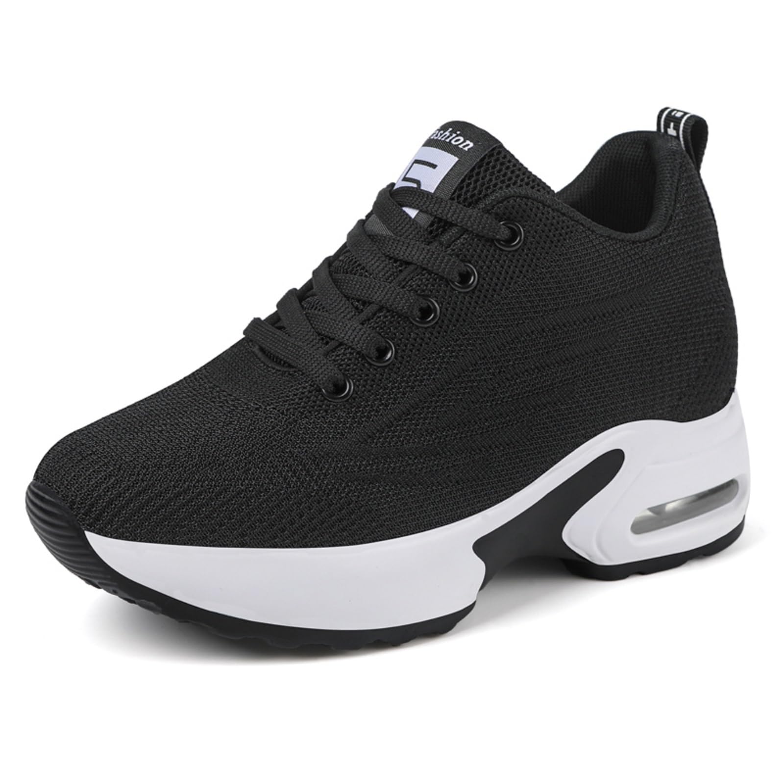 AONEGOLD Sneakers Donna Zeppa Scarpe da Ginnastica Sportive Running Fitness Casual Tacco Zeppa 8.5 CM
