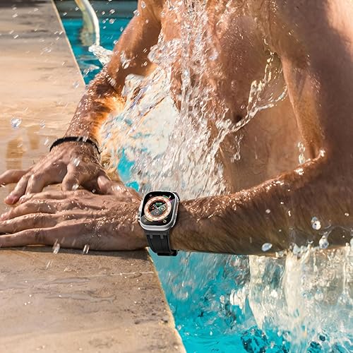 Miniatura 8 de WINGLE AP - Correas de lujo para Apple Watch Band Ultra 2 Band Ultra 1.929 in 1.811 in 1.772 in 1.732 in 1.654 in para hombres y mujeres Series 10 9