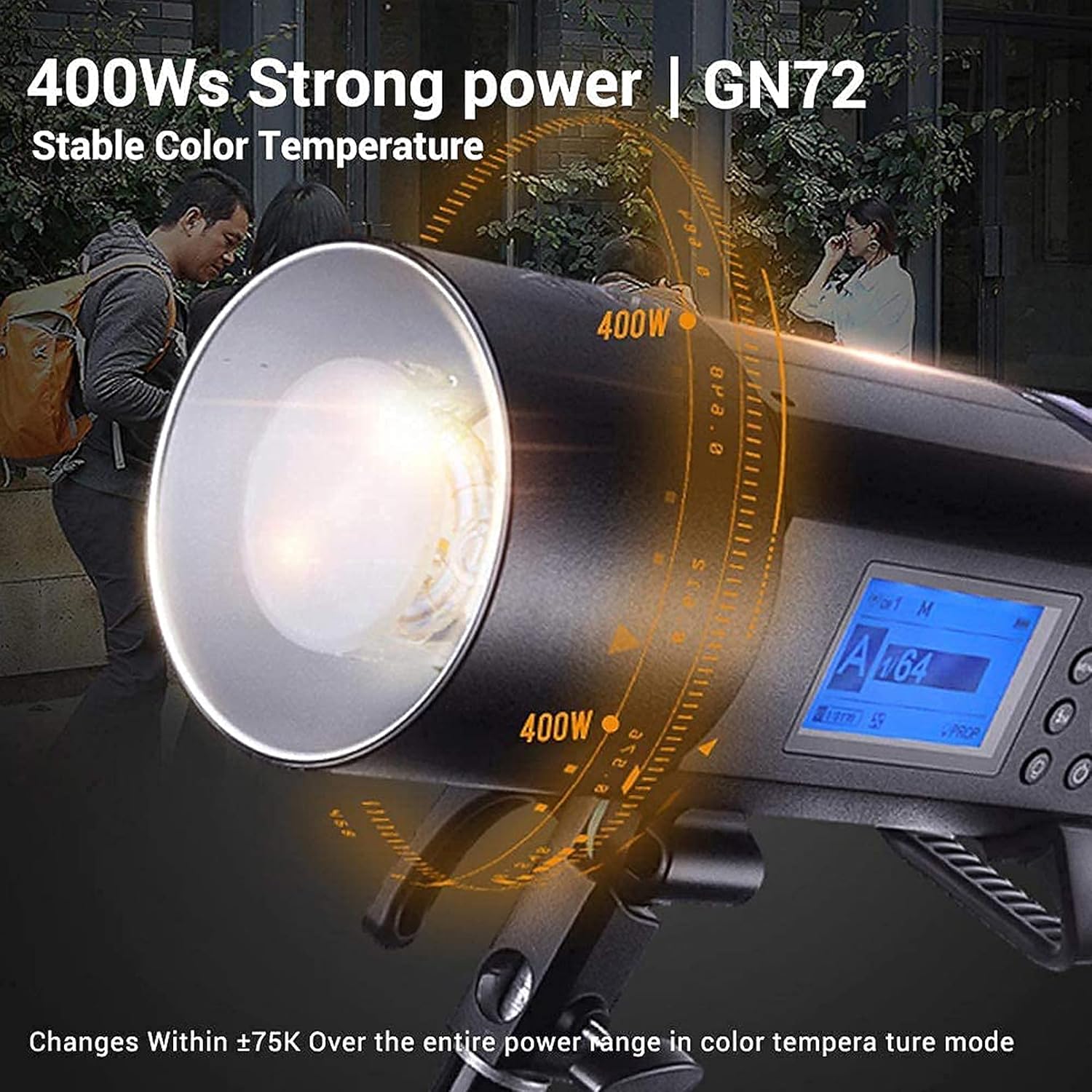 Godox AD400 Pro AD400Pro Outdoor Flash Strobe Light, Built-in Godox 2.4G System, 400ws Strong Power, 0.01~1s Recycle Time TTL Flash Monolight + Godox XPro-S Flash Trigger Compatible for Sony Camera : Electronics