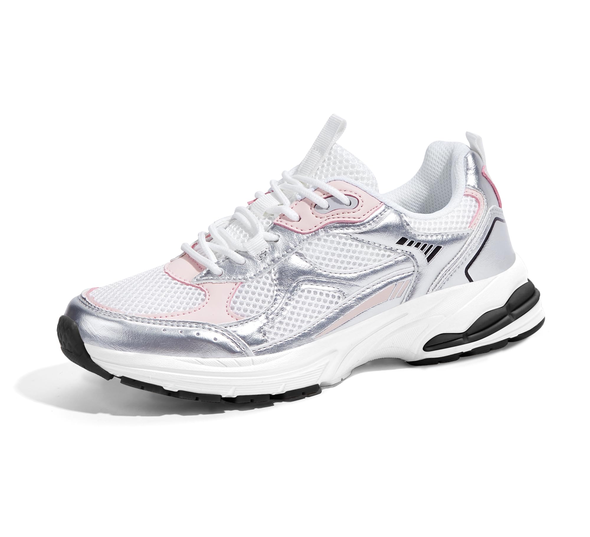 LUCKY STEP Women's Platform Chunky Fashion Sneakers Mesh Casual Running Tennis Workout Sport Work Trendy Athletic Walking Shoes