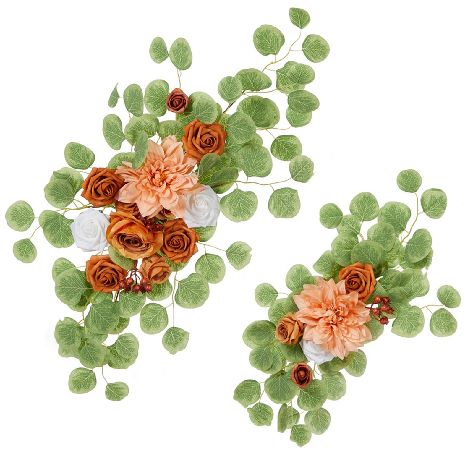 Elnwnnkc Ceremony Flower Hanging Artificial Rose Flower Arrangement Wedding Ceremony Reception Backdrop Decoration Arrangement