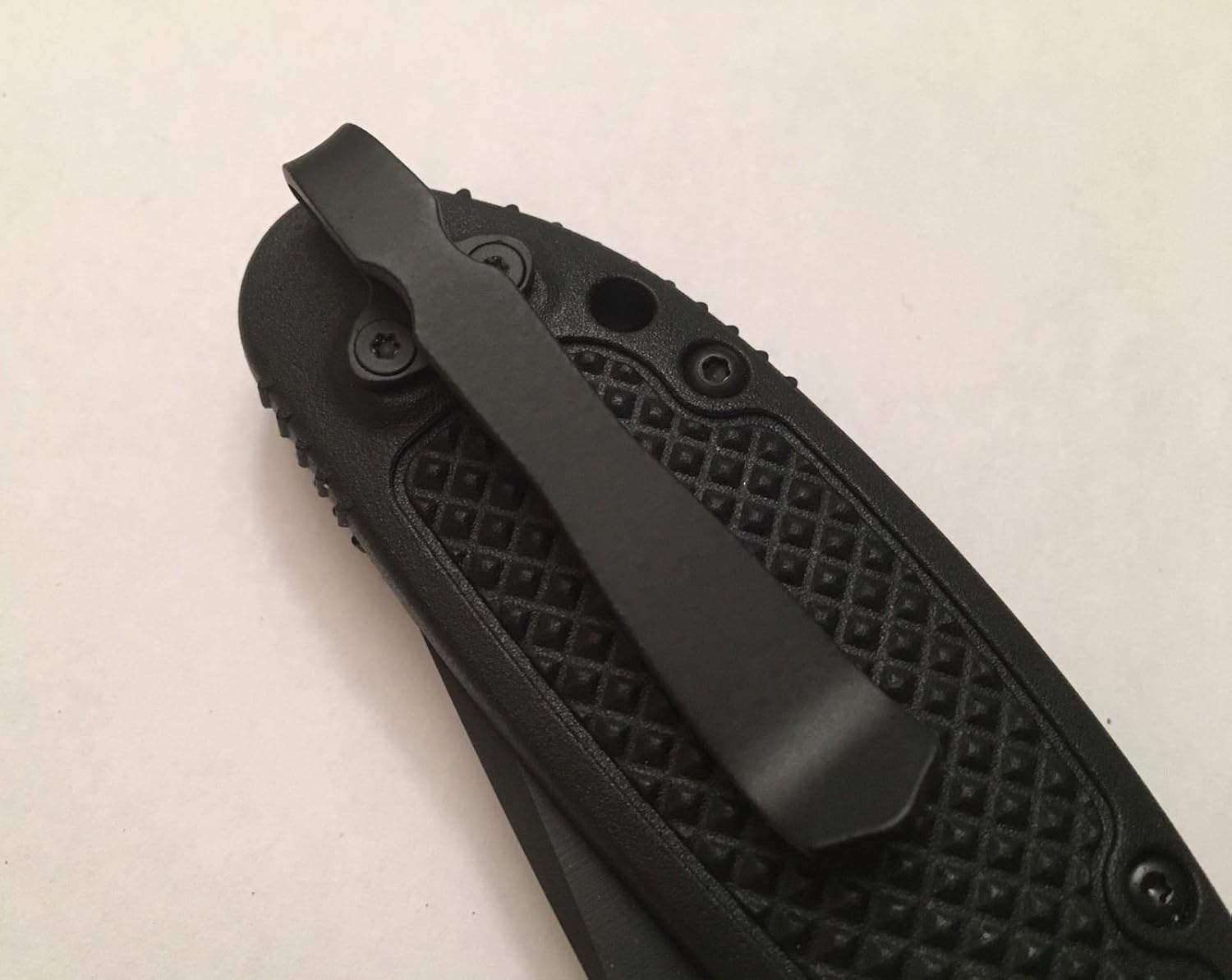 Black Titanium Pocket Clip Made For 551 Benchmade Griptilian 550BK 551BK 553SBK
