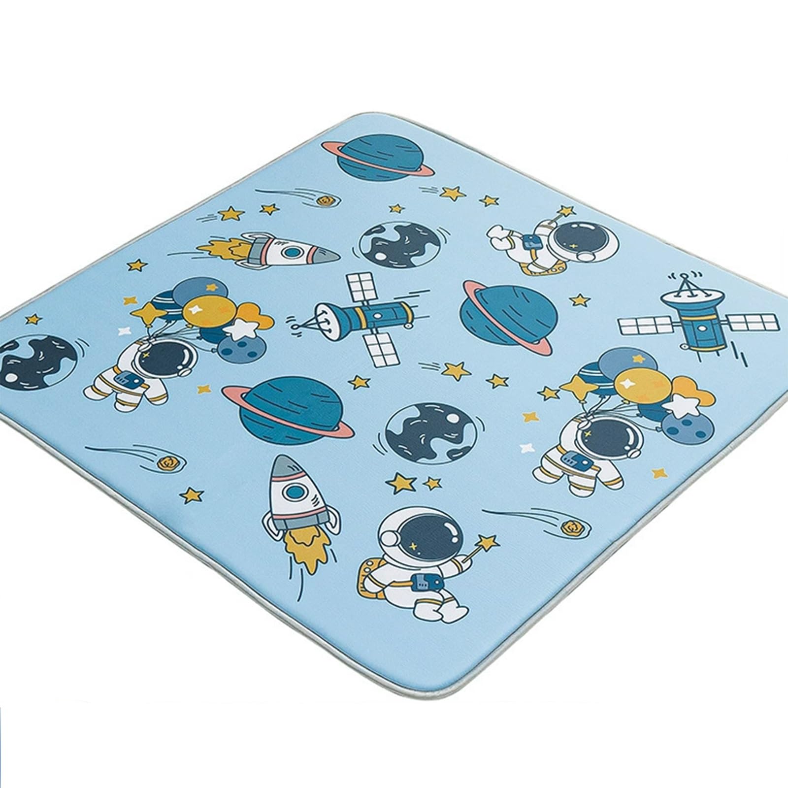 wasserdichte Spielmatte Kleinkinder, Maschinenwaschbarer Pädagogischer Spielteppich, Weiche rutschfeste Krabbelmatte für Schlafzimmer und Spielzimmer(C,180 * 150cm)