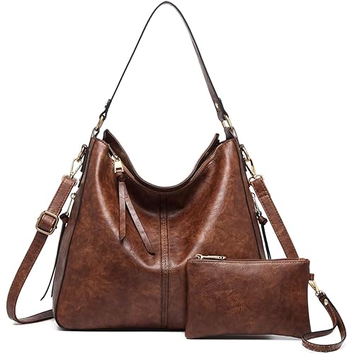 Women Tote Bag Handbags PU Leather Fashion Hobo Shoulder Bags with Adjustable Shoulder Strap