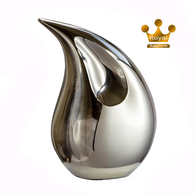 Foto 2 de 2 de Royal Rapture Urna Lágrima para Cenizas Incineración Conmemorativa Funeraria Adultos Niños Decorativa (Plata…