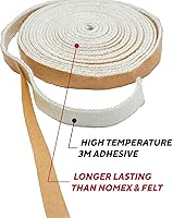Vista 8 de Rutland 99N12 - Juego de juntas de repuesto para huevos grandes, color verde, alta temperatura, se adapta a parrillas de cerámica grandes, medianas