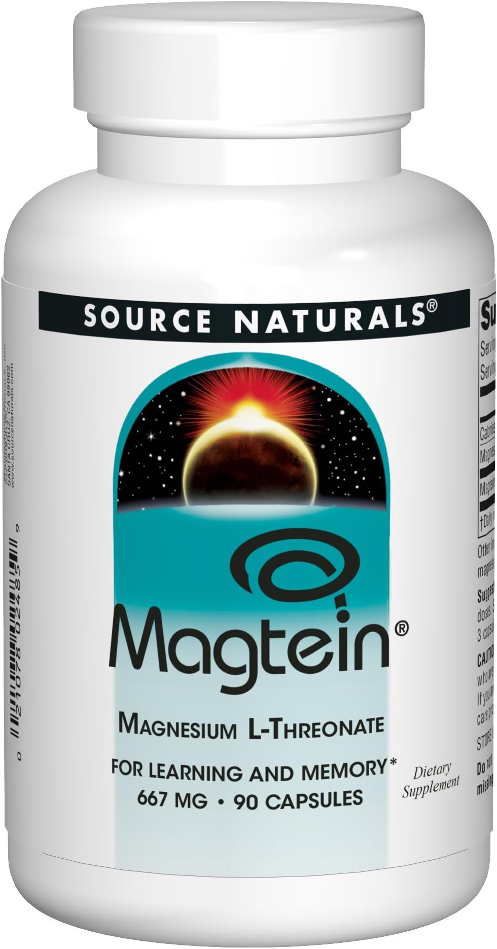 Max-Mag Magnesium L-Threonate Supplement - 105 Capsules Made In USA- Magtein 2000mg - Foto 2