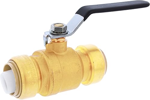 Jones Stephens C77464LF 1-1/2" PlumBite Push On Ball Valve, Bag of 1