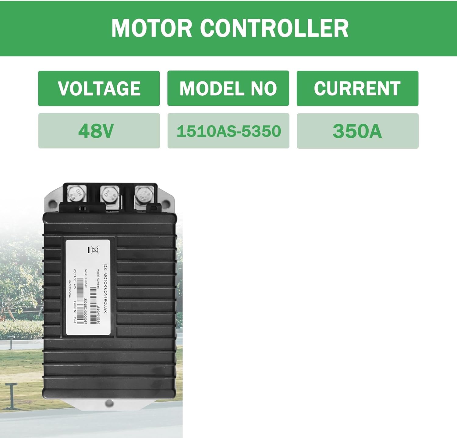 1pcs 48V 350A 1510AS-5350 DC Motor Controller with Car Replace 1019565-01 1028062-0