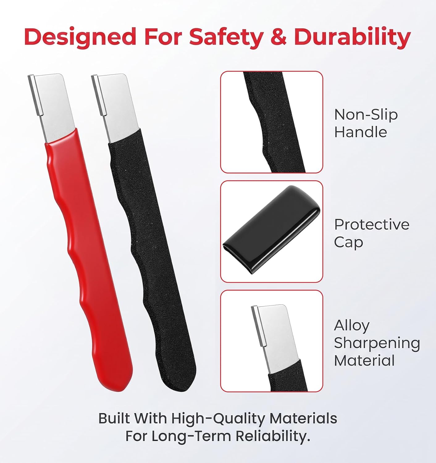 4 Pack Pruner Sharpener, Portable Garden Tool Sharpener Knife Sharpener