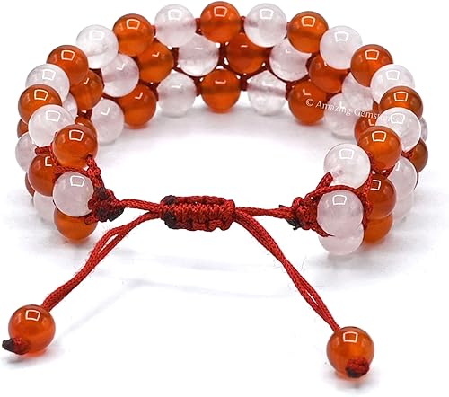 Miniatura 253 de Natural Healing Crystal Bracelet for Women - Mens Bracelet Energy Balancing Gemstones Set - Adjustable Stone Bead Bracelet for Men and Women - Anger