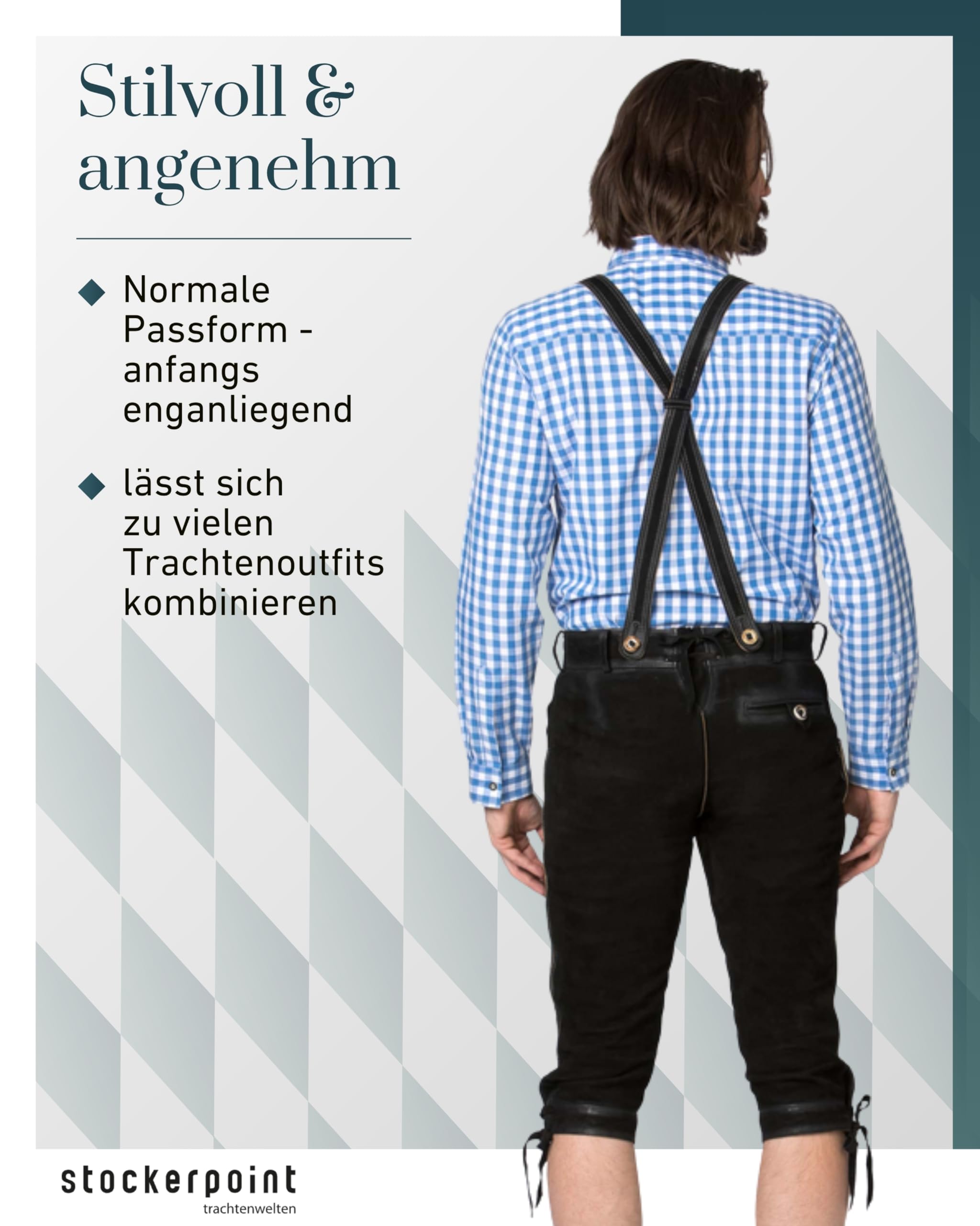 Stockerpoint Herren Trachtenlederhose Justin4