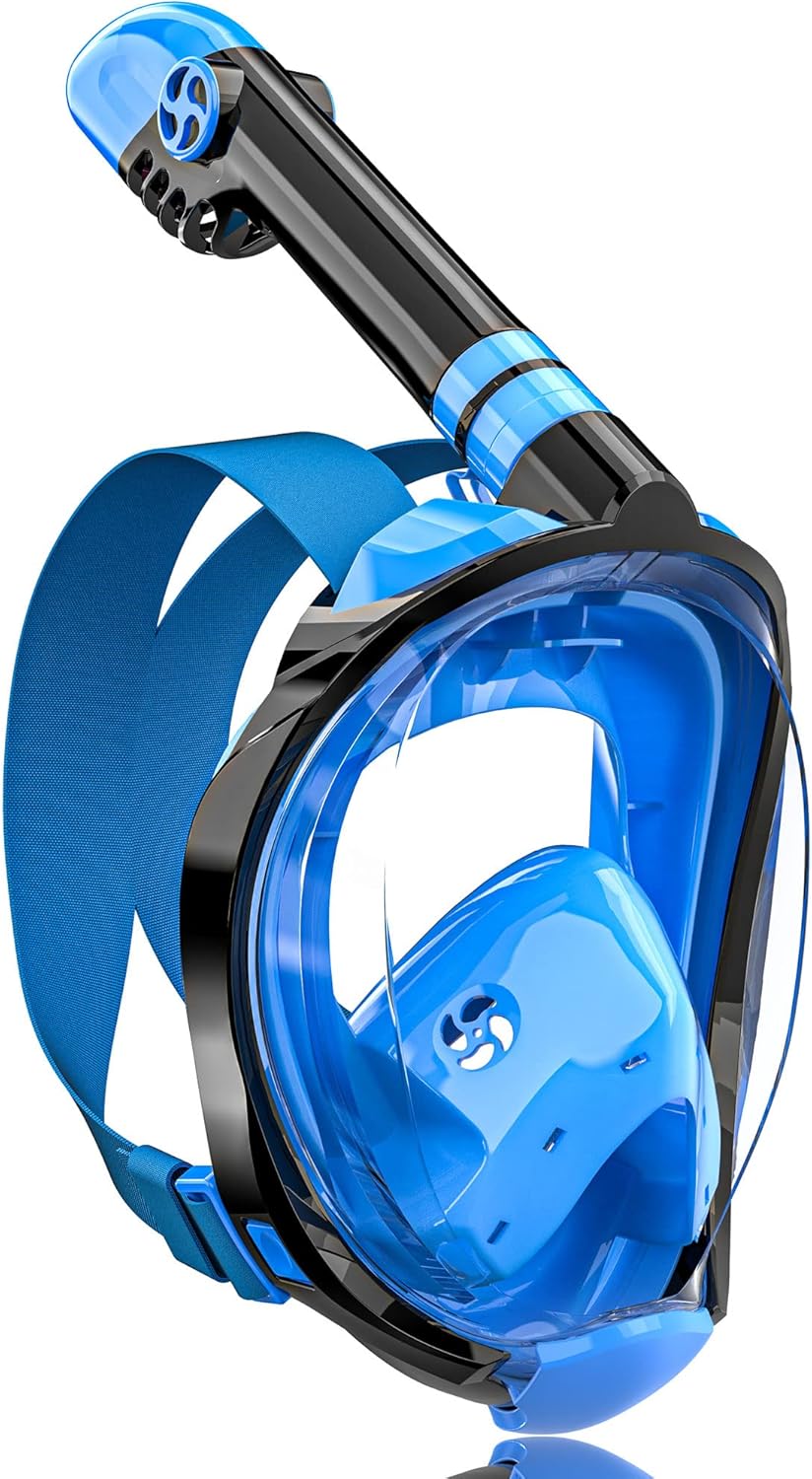 QingSong Full Face Snorkel Mask for Adults