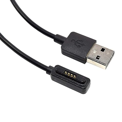 Miniatura 3 de HQRP Paquete de 2 cables de carga USB compatibles con ASUS ZenWatch-2 WI501Q WI502Q Smartwatch ZenWatch2 WI502Q-SL-BD-Q WI501Q-2J-GB2 Cable de