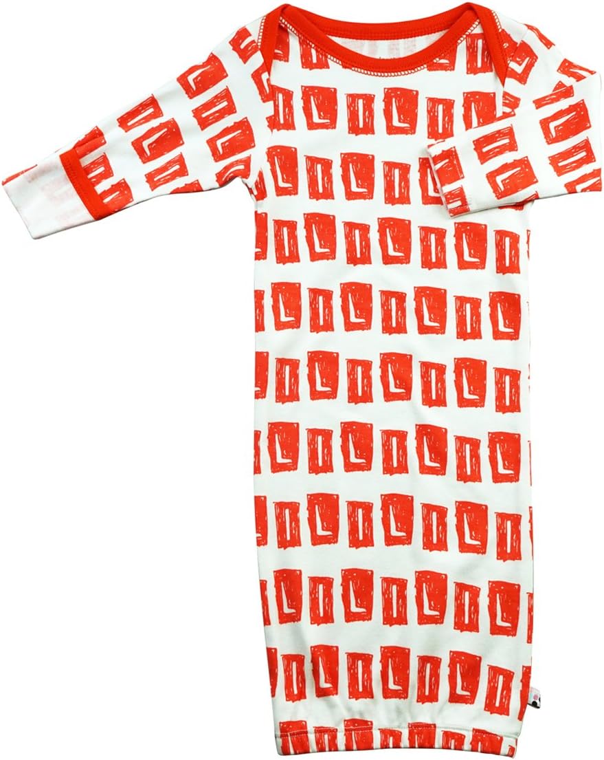Babysoy Unisex Baby Long Sleeve Alphabet Pattern Gown SleepSack/Bundler