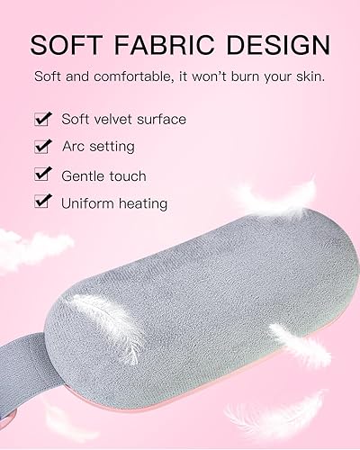 Miniatura 3 de YAEIY Electirc - Almohadilla térmica inalámbrica, almohadilla térmica para calambres, cinturón caliente portátil con 3 niveles de calor y 4 modos de