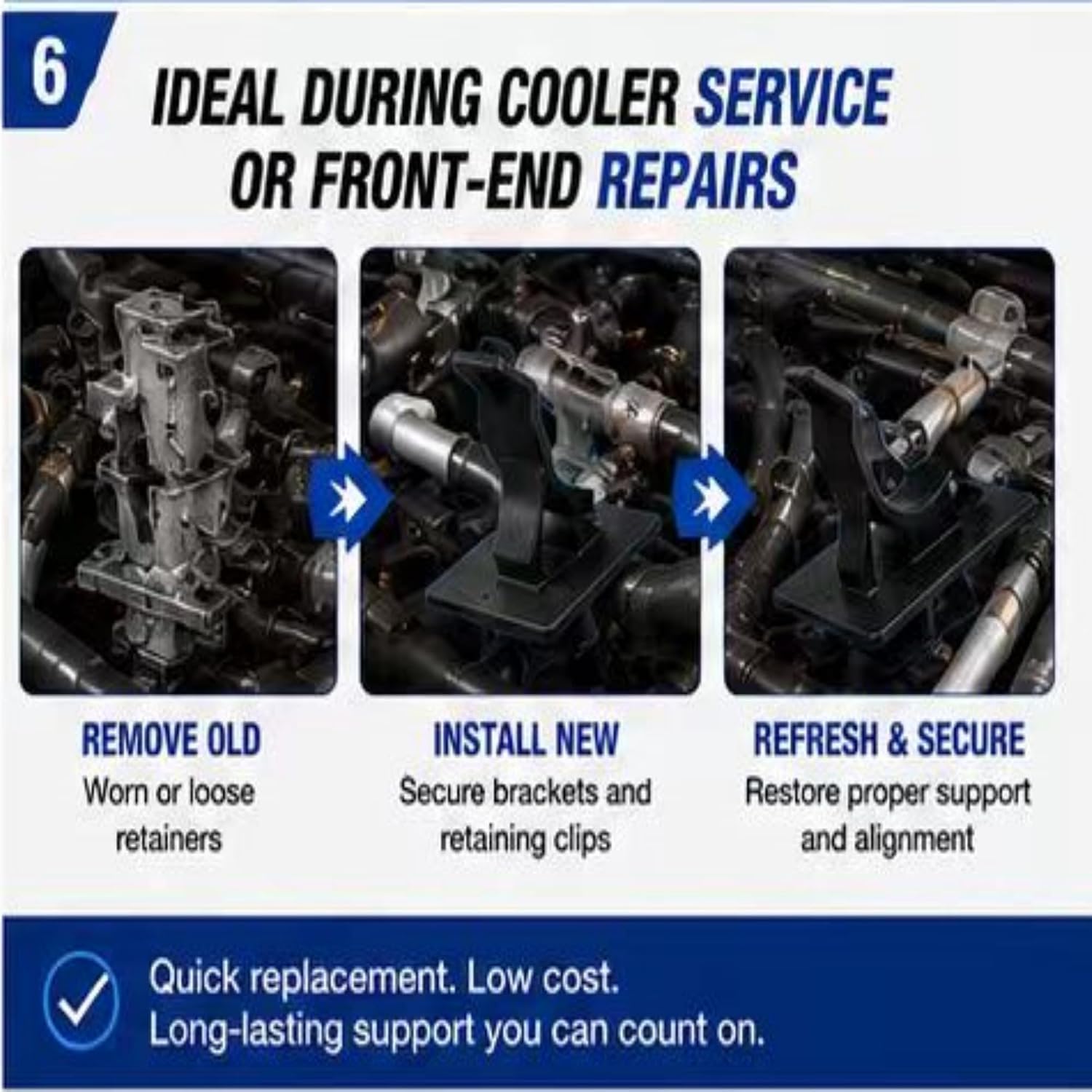 68084182AA Power Steering Cooler Retainer Bracket Kit for Jeep Grand Cherokee Dodge Durango 2011-2019 Power Steering Cooler Mount Replacement