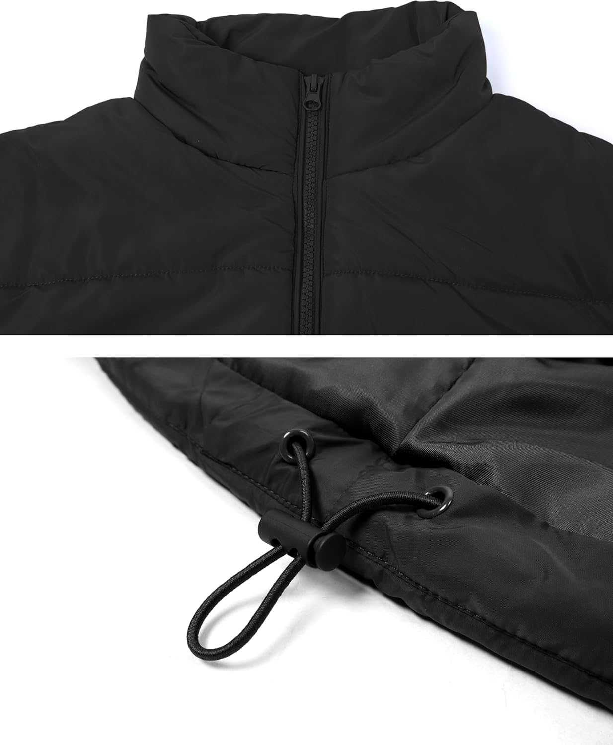 AMEBELLE Women's Oversized Puffer Vest Winter Quilted Lightweight Stand Collar Warm Padded Gilet Sleeveless Puffy Outerwear - Image 6