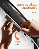 ErGear Support Ecran PC pour Écrans 13-34 Pouces [Version Améliorée - Fini l'Affaissement] Bras Ecran PCà Montage Rapide jusqu'à 9kg, avec Gestion de Câbles pour Bureau et Gaming, VESA 75 & 100 mm - 6