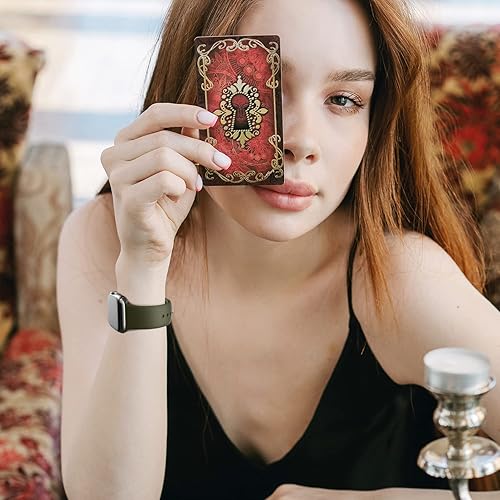 Miniatura 10 de Compatible con Apple Watch Band 1.614 in 1.575 in 1.496 in 1.929 in 1.772 in 1.732 in 1.654 in, correa deportiva de silicona suave con cierre