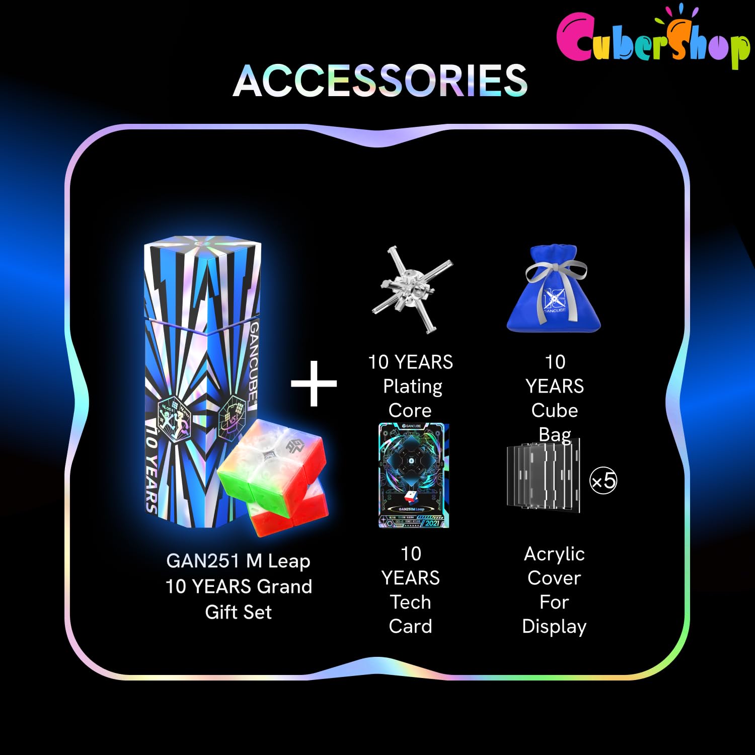 Amazon.com: CuberShop GAN 251 M Leap UV Coated 10th Anniversary