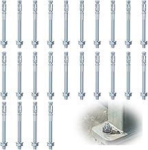 Bolt Anchor, Wall Dowels, Expansion Bolts, Heavy Duty Anchor Bolts, Anchor Dowel for Reinforced Concrete Concrete Stone Bricks (25pcs M8x100)