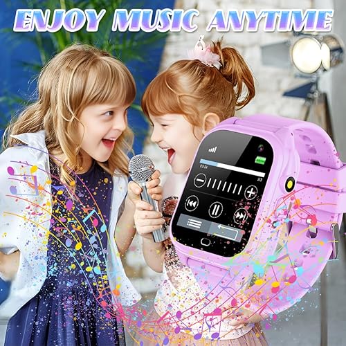 Miniatura 5 de Reloj inteligente impermeable para niños, regalo para niños y niñas de 3 a 10 años con 26 juegos educativos, cámara, video, reproductor de música,