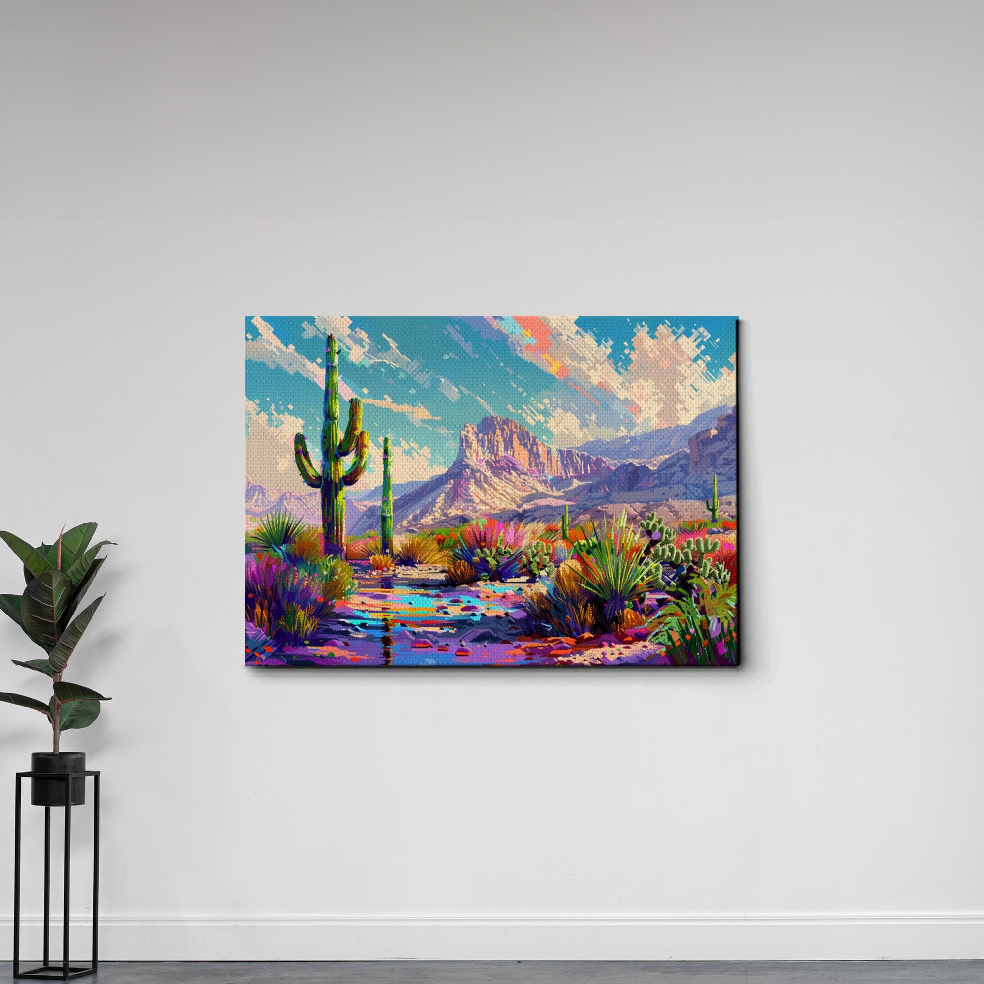 Amazon.com: Desert Art Print, Colorful Travel Art, California
