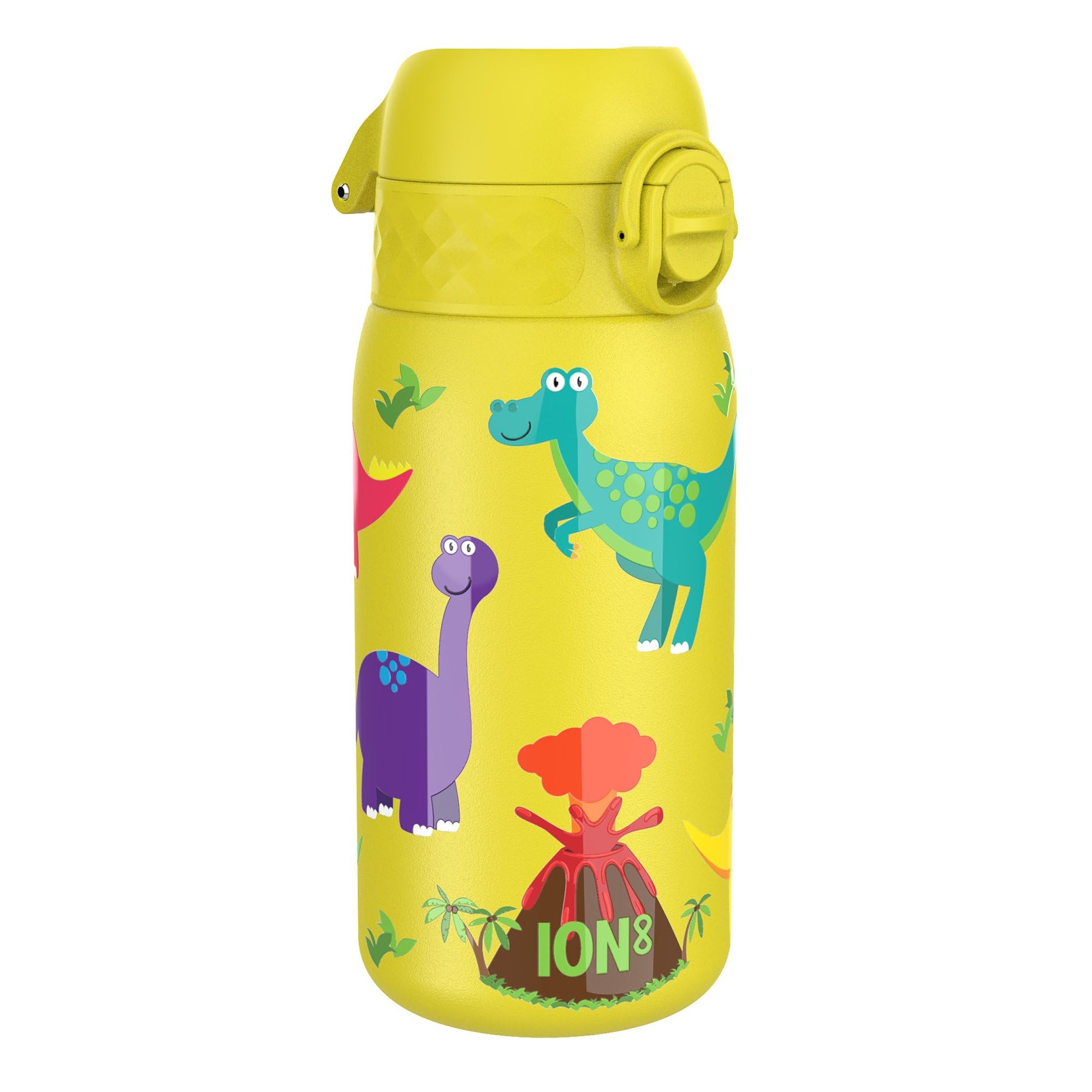 Ion8 Leak Proof Thermal Steel Water Bottle, Insulated, Dinosaurs, 320Ml (11Oz)