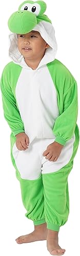 Miniatura 4 de SAZAC Kigurumi - Super Mario Bros. - Yoshi - Disfraz enterizo de Halloween - Talla para niños (5 a 9 años), Yoshi