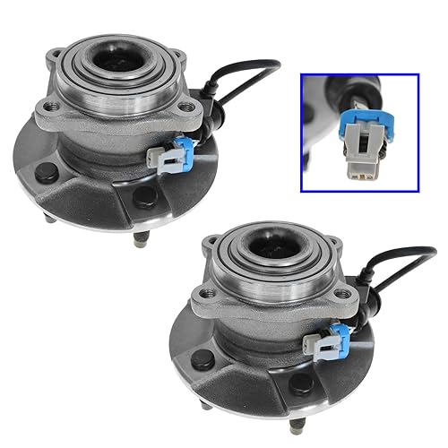 Miniatura 589 de TRQ Juego de 2 rodamientos de rueda delantera y conjunto de cubo compatible con Ford Mustang 2005-2007 2005-2014