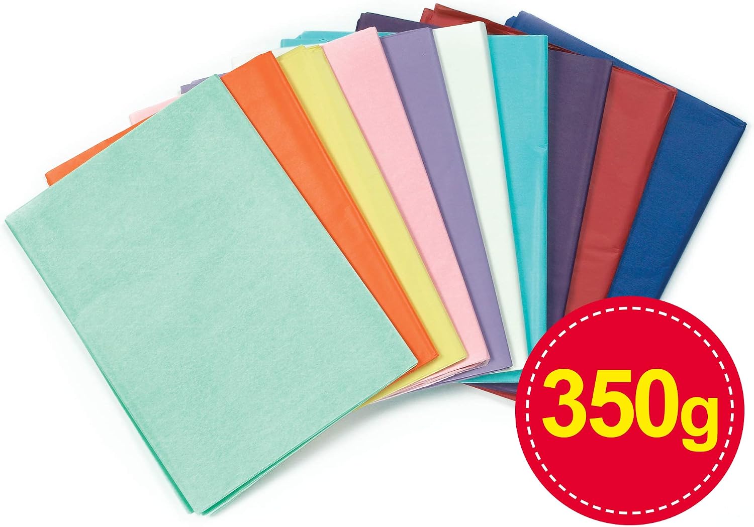 Baker Ross Tissue Sheet Value Children for Decorating and Collage (Per Pack), 350g, Assorted