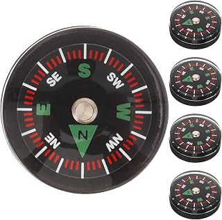 5pcs Mini Compass for Outdoor Small Pocket Map Compass Survival Navigation Tool Portable Bulk Set