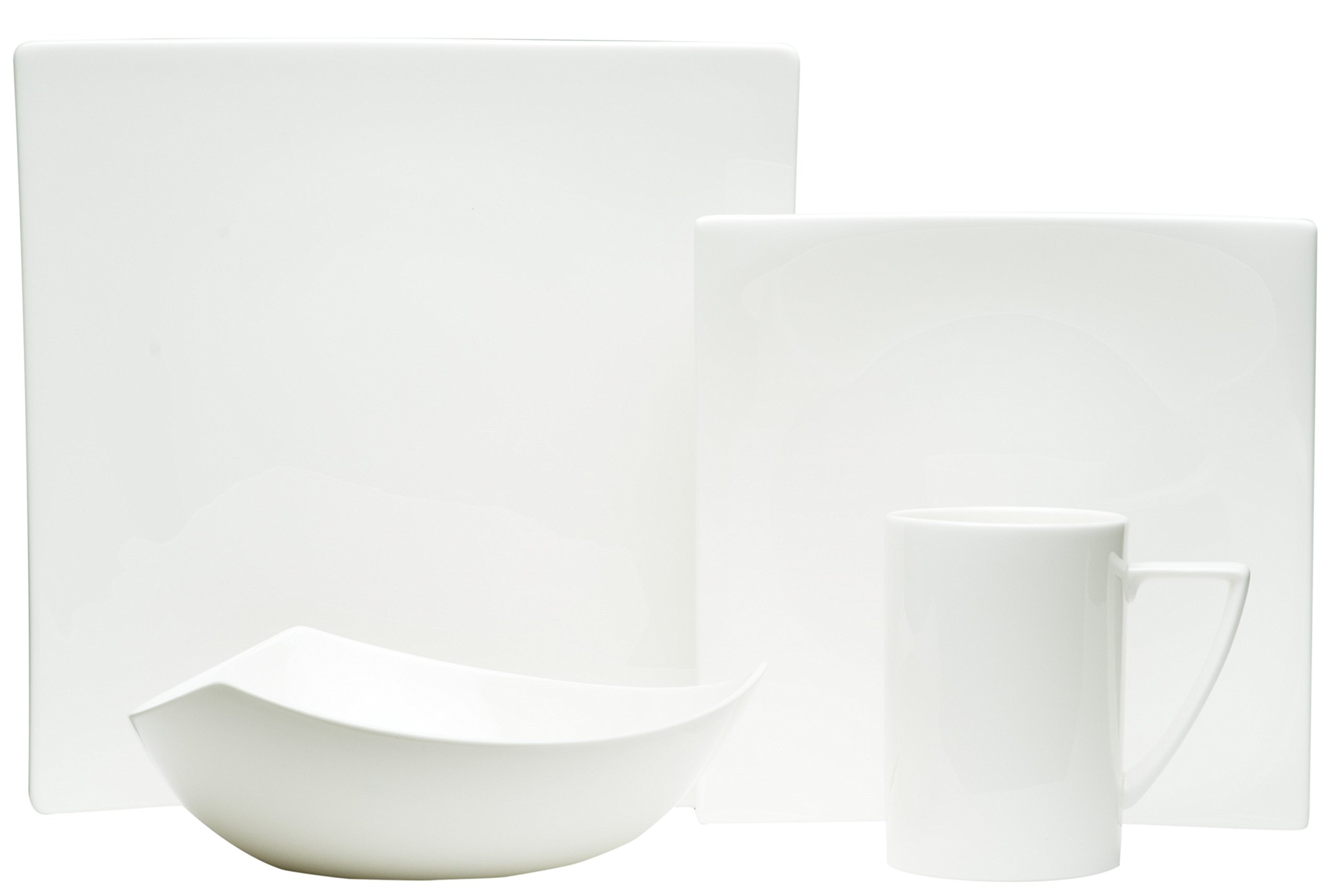 Red Vanilla EW3400-904 4 Piece Extreme Place Setting, White