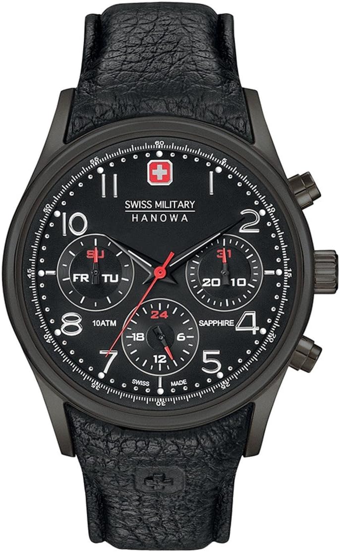 Mens Analogue Quartz Watch with Leather Strap 06-4278.13.007